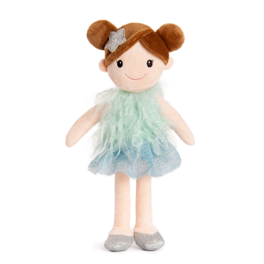 Плюшена кукла с рокля - 4 цвята - 42cm - Син