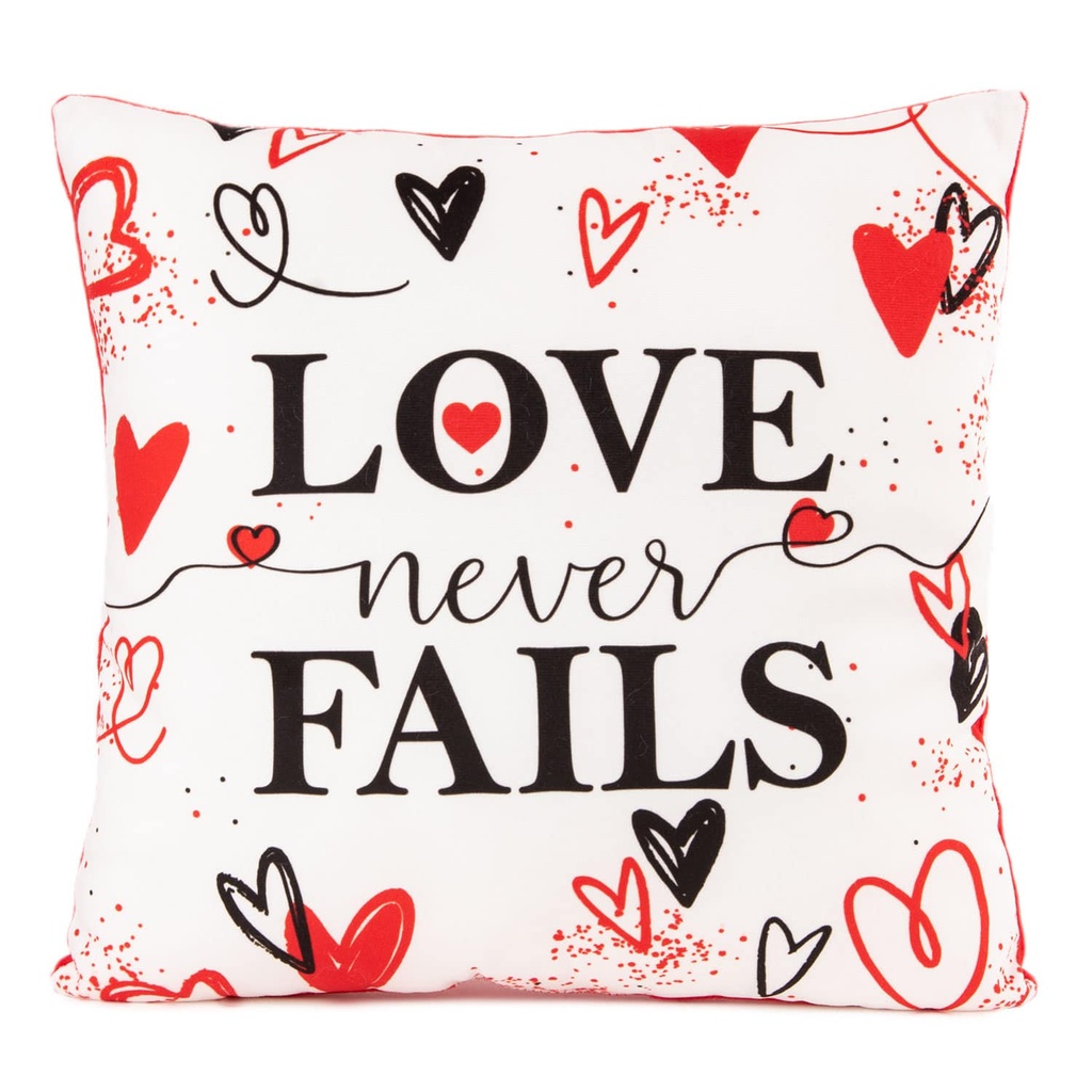 Възглавница "Love never fails"